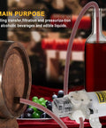 Hardworking Home Electric Wine Transfer Pump With Adjustable Speed Food Grade Silicone Hose Smooth As Butter For Beer And Beverages No Sweat Setup Self Priming Filter Kit near wine bottle and barrel