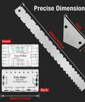 All In One Guitar Maintenance Kit With Fret Press And Fret Leveling Tools, notched string ruler and action gauge dimensions