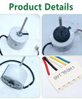 Four views of Brushless DC Air Conditioning Motor 310V 58W 1350RPM CCW With Five Wires Replacement For Midea Inverter Indoor Units