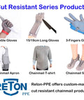 Cut Resistant Series Products including Chainmail Apron For Butchers Heavy Duty Food Grade Cut Resistant Shield With Stainless Steel Mesh And Adjustable Straps Beef Up Meat Processing And Kitchen Safety