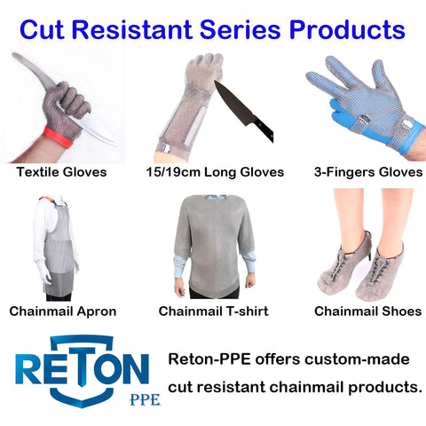 Cut Resistant Series Products including Chainmail Apron For Butchers Heavy Duty Food Grade Cut Resistant Shield With Stainless Steel Mesh And Adjustable Straps Beef Up Meat Processing And Kitchen Safety
