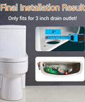3 Inch Toilet Flush Valve Repair Kit For Universal Fit On Most One Piece Toilets Includes Drain Valve Stainless Steel Flush Handle Gasket Replacement Parts For Easy DIY No Fuss Home Plumbing Fix showing installation in toilet