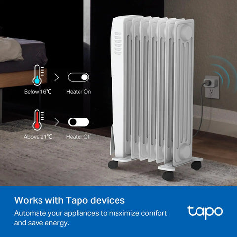 Smart Temp And Humidity Sensor T310 With Real-Time Alerts, Requires Tapo Hub, Swiss-Made High-Accuracy Sensor, Free Data Storage, Long-Lasting Battery Life For Your Home Climate Setup on radiator automation scene