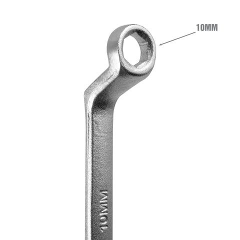 Dual Size Brake Bleeder Wrench for 8mm and 10mm Bleeder Screws, Heavy Duty S2 Steel, Offset Handle No Slip Grip