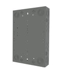 125 Amp 20 Space 20 Circuit Main Lug Plug-On Neutral Indoor Load Center With Two Factory Ground Bars, 120/240V, No-Fuss Wiring, Easy Install, Ample Wire Bending Room And Solid Mounting For Residential Panels. Gray metal enclosure side view