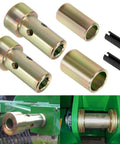 Cat 1 Quick Hitch Adapter Bushing Kit For Category 1 3 Point Tractors And Implements, Durable Quick Hitch Accessory To Secure Attachments, Easy Install, Fits Most Cat 1 3 Point Systems, zinc-plated steel bushings and pins