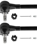 2 Pack Front Outer Tie Rod Ends For Dodge B Series And Ram Vans Heavy Duty Replacement Fit B150 B1500 B200 B250 B300 B350 B3500 D100 D150 D200 D250 D350 D400 Ram 1500 2500 3500 Vans From 1979 To 2003, black metal ends with hardware