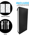 Wall Mounted Stainless Steel Grocery Bag Holder And Dispenser For Kitchen And Pantry with Mounting Hardware and Stickers