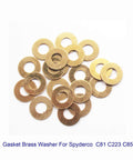 EDC Pocket Knife Brass Washer Gasket Replacement Set For C81 C223 C85 Pivot Pin Washers Meson Shim Gasket Cushion Pad Ring 0.3x11x5.2 mm Pack Of 20 Pieces