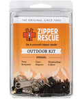 Packaging of Outdoor Zipper Repair Kit With 9 Sliders 6 Bottom Stops And 3 Top Stops For Backpacks Jackets Tents And Gear