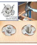 Heavy Duty Zinc Plated Four Claw T Nuts For Wood And Furniture Insert Blind Prong Fasteners For Secure DIY Speaker Mounts Carbon Steel M3 Size 10 Pcs Pack