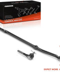 Front Outer Tie Rod Ends Set For Jeep Cherokee 1991-2001 And Comanche 1991-1992, Right Hand And Left Hand Threads, Front Suspension Replacement, Easy Install, Durable, Vehicle Fitment For Off Road SUVs, black steel rods