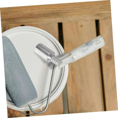No Drill Curtain Rod Connectors Kit For Poles And Push Broom Handle Tips Aluminum Alloy Threaded Tips Pole Extension End Caps Fits Iron Aluminum Or Wood Poles Durable DIY Hardware For Quick Secure Install, aluminum connector on white pole