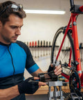 Cyclist installing American To European Bottom Bracket Adapter Kit Black Metal BB Conversion For Bike Builds And Crank Swaps