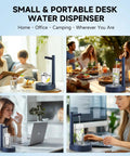 Smart Table Water Dispenser For 5 Gallon Bottle With Desktop Pump in various settings, perfect for home or office use