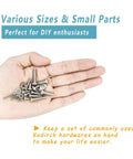 Hand holding All In One Pro Grade Stainless Steel Screw Kit With 1230 Piece Metric Assortment From M2 To M5 components, text overlay