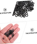 500 Piece Compression Wave Spring Washer Set For Car Jobs And Home Shop, hand-held black wave washers, metal spacer rings