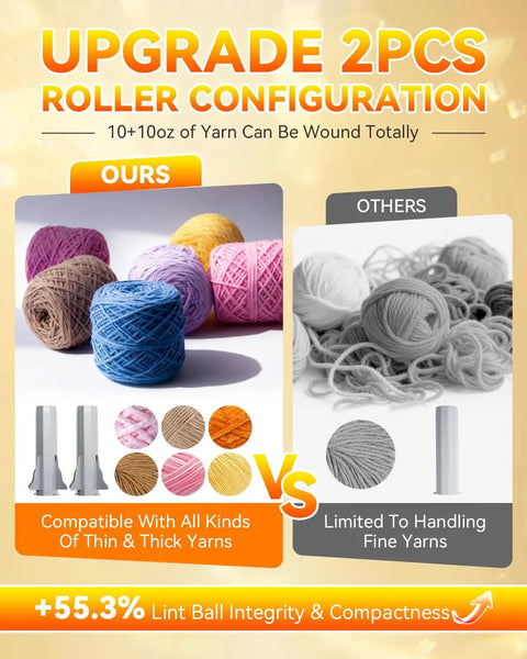 Upgraded Electric Yarn Winder with German Motor and S Grade Precision Gears comparison with other yarn winders