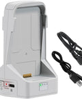 Two Way Charging Hub for Drone Batteries and Vertical Power Bank Station with cables, fast charge two batteries in 70 minutes