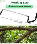50 Pcs Fruit Tree Limb Spreaders 7 Inch Branch Puller Kit With Hose Protection For Tree Training Shaping Seedlings And Flowers Durable Construction For Easy Setup And Long Lasting Garden Use