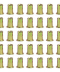 Must Have 100 Piece Metric Rivnut Nutsert Set Flat Head Rivet Nuts In 3mm And 4mm, 5mm And 6mm, 8mm And 10mm, Plus 12mm, Carbon Steel, Blind Insert Nuts, Heavy Duty Fastening Kit For Metalworking And DIY Projects. 100-piece carbon steel rivnuts