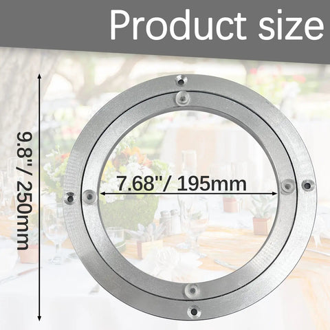 Built Tough 10 Inch Lazy Susan Bearing Providing Buttery Smooth Spin All Day Long Heavy Duty Aluminum Alloy Turntable Plate For Kitchen Storage Transformation