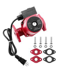 Rock Solid Three Speed Circulator Pump For Home Heating Systems With 115 Volt Motor And Cast Iron Housing displayed with mounting hardware.