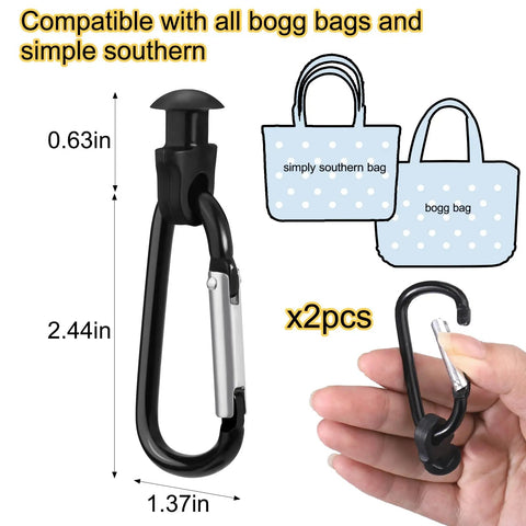 Key Holder Insert Charm Carabiner for Bogg Bag Beach Tote Keep Your Keys In Sight And Easy To Find Original X Large Bogg Bag Accessory