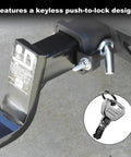 Five Eighths Inch Bent Heavy Duty Trailer Hitch Lock Pin For Class III And IV Two To Two And A Half Inch Receivers Anti Theft Padlock Style