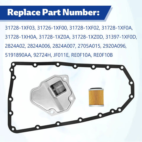 Beefy CVT Transmission Filter Kit gasket, filter for Nissan Altima Juke Rogue Sentra NV200 Lancer Outlander Jeep Compass Dodge