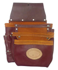 Real Deal Leather Framer’s Rig Tool Belt With 15 Easy-Reach Pockets, Sliding Pouches, Two Hammer Holders, Two Snap Loops