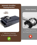 Electric Coffee Grounds Cleaner Knock Box For Swift 58mm Portafilter Cleanout with automatic cleaning features.