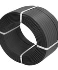 Heavy Duty Manual Packing Strap For Industrial Baler Gear Tough As Nails Pp Plastic Strapping Rope With Beefy Locking Tension Black Packaging Tape One Full Roll in black polypropylene banding roll.