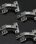Rock Solid 135 Degree Kitchen Cabinet Hinges For Corner Cabinets With No Hassle Overlay Mount Hardware featuring removable brackets in chrome finish.
