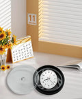 Portable Watch Dial Storage Box With Dust Proof And Scratch Proof Movement Holder Case Travel Ready And Everyday Use Safe And Ready For The Day Easy To Carry on table with sunflowers and calendar