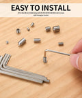 Stainless Steel Socket Head Screw Set 300 Pcs Allen Hex Cap Screws Kit With Metric M3 M4 M5 M6 M8 Sizes Grub Screws For Door Handles And Light Fixtures Rust Resistant And Durable Hardware For Tight Spaces with hex wrench