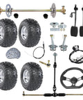 Complete 29 Inch Rear Live Axle Kit Beefed Up For Go Karts And Drift Trikes With 6 Inch Wheels Tubeless 145 70 6 Tires