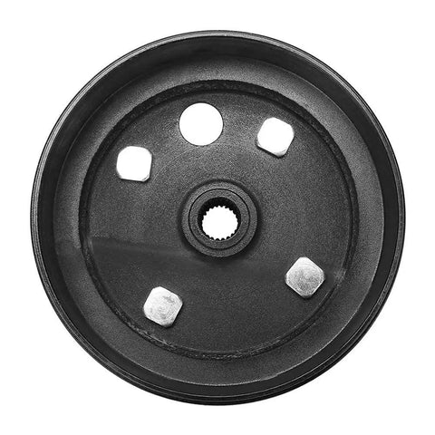 Front view of Golf Cart Brake Drum Hub Assembly For EZGO TXT PDS Electric And 1982-1993 2-Cycle Gas Vehicles Replaces OEM 19186G1P