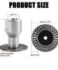 Hella Tough 40Mm Mini Diamond Engraving Blades with 5/8 Inch 11 Thread Flange and Mounting Bolts for Marble Granite Ceramic Stone.
