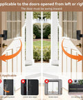 Anti Theft Video Doorbell Mount For E340 Camera No Drill Adjustable Mounting Bracket on inward-opening doors.