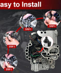 Torque Converter Lock-Up Solenoid 3.2 to 3.7 Ohm Replacement for Subaru CVT Transmissions Plug-and-Play Crosstrek Forester Legacy Outback Impreza 31825AA050 31706AA030 Black installed in CVT valve body