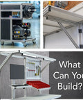 Custom DIY workshop builds using 90 Degree Internal T-Matic Connector With Steel Screw Threaded Barrel And T-Nut For 15 And 40 Series
