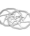 Dual 160 mm rotors from the Heavy Duty Universal Mechanical Disc Brake Kit for reliable mountain bike stopping power.