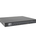 Smooth Operator Cat5 Ip Kvm Switch Running Up To 32 Servers With Badass Virtual Media Streaming For Zero Hassle Local Remote Control In A Tight 1U Rack Mount Setup That Delivers Flawlessly Every Single Time, black IP KVM switch front view.