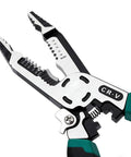 10 In 1 Wire Stripper Tool For Copper Aluminum And Steel Wires Heavy Duty Multifunction Cable Cutter with visible CR-V marking