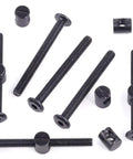 Built Tough M6 X 60mm Hex Socket Cap Bolts And Barrel Nuts Kit With Allen Key in black, heavy-duty furniture hardware