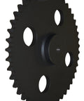 Beefy Heavy Duty Roller Chain Sprocket Type C Hub for 140 Chain Reboreable Single Strand 1.75 Inch Pitch 48 Teeth, side view