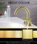 Brushed Gold Bathroom Faucet For Modern Vanities, 4-Inch Centerset Design, Sleek Brass Construction With Brushed Gold Finish, Sink Drain Not Included, L4117LFF12-BZ