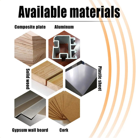 Materials compatible with Heavy Duty Oscillating Saw Blade Set 20Pcs High Carbon Steel Kit, including aluminum and wood.