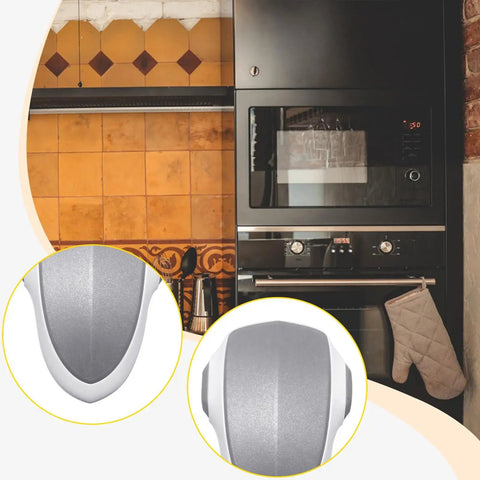 Easy Install No Drill Child Proof Lock For Oven Door Refrigerator Microwave And Cabinet Double Button Security Lock shown on oven